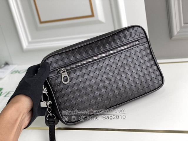Bottega veneta高端男包 98023 寶緹嘉男士手包 BV經典款胎牛皮純手工編織手拿包  gxz1360